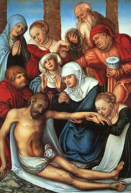 Lucas  Cranach The Lamentation_2 France oil painting art